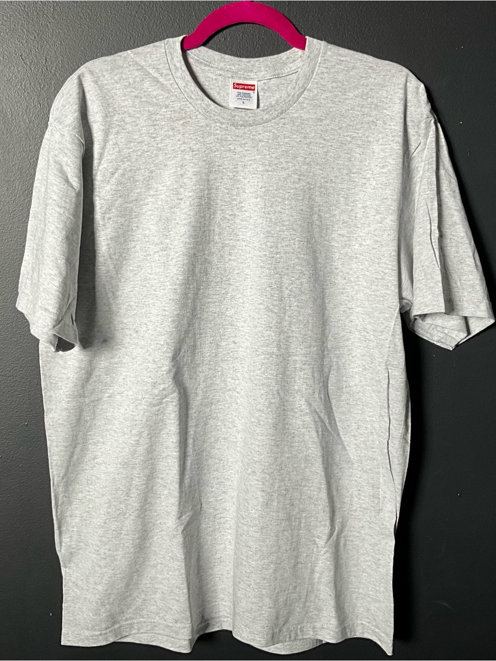 Supreme Light Gray Classic T-Shirt – Size L
